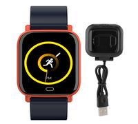 Montre connectée pour hommes et femmes, écran de 1,3 pouce avec notifications de messages, moniteur de fréquence cardiaque, étanche, cadrans