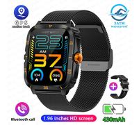 Montre Connectée Pour Hommes,Étanche 3atm,Batterie 2024 Mah,Sport,Fitness,Appel Bluetooth,Application Intelligente: Da Fit,430 - Type Black Mesh Belt
