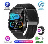 Montre Connectée Pour Hommes,Étanche 3atm,Batterie 2024 Mah,Sport,Fitness,Appel Bluetooth,Application Intelligente: Da Fit,430 - Type Black Mesh