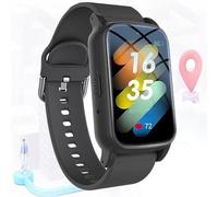 Montre connectée pour seniors, avec détection des chutes, alerte de chute, traceur GPS, étanche IP67, précision de localisation de 5 à 15 mètres pour les patients et les personnes âgées (Noir)