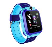 Montre Connectée Q12 Pour Enfants,Étanche Ip67,Sos,Téléphone,Carte 2g,Appel,Localisation,Traqueur,Photographie,Cadeau - Type Blue