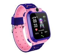 Montre Connectée Q12 Pour Enfants,Téléphone Sos,Carte Epicard 2g,Étanche Ip67,Suivi De Localisation,Montre Intelligente Pour Enfants,Ios,Android - Type Rose