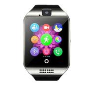 Montre Connectée Q18,Bracelet Entièrement Tactile,Avec Moniteur D'activité Physique,Message Push,Caméra,Carte Réseau Sim Tf 2g - Type Argent