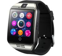 Montre connectée Q18 - Noir - Appareil photo intégré - Compteur de pas - Moniteur de sommeil