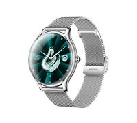 Montre connectée QS36 au design 3D fin, offrant jusqu'à 5 heures d'autonomie (argent)