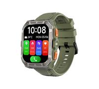 Montre Connectée Robuste W80 Pro Smartwatch Bluetooth 950mAh,1.91 100 Sports mode avec LED Lamp,GPS - Vert