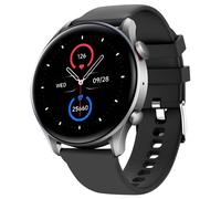 RIVERSONG Montre connectée pour Homme et Femme Motif 6C 1,30" 320 x 320 px Bluetooth 5.3 Contrôle de la Musique Podomètre Moniteur de fréquence Cardiaque etc. IP68 100 Modes Sport Gris