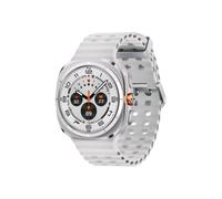 Montre Connectée Samsung Galaxy Watch Ultra - Boîtier 47 mm avec bracelet caoutchouc taille S/M/L - 4G - Blanc Titane