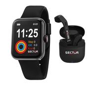 Montre Connectée SECTOR S-03 Caoutchouc Noir / Casque Sans Fil