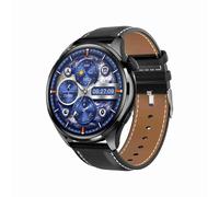Montre Connectée Smart Bracelet Cuir Ip67 Bluetooth Multifonction Santé Sport Noir Yonis