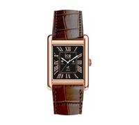Ice Watch Montre connectée Ice Smart TKS 2.0 Rose-Gold bracelet cuir Brown Croco 1,41 pouces