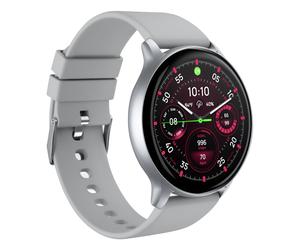 Montre Connectée Sport avec Suivi Santé Autonomie 7j Étanche IP67 Argent