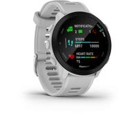 Montre connectée sport - GARMIN - Forerunner 55 - Whitestone (Blanc)