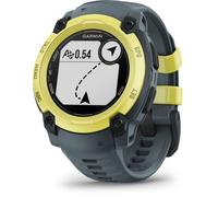 Garmin Instinct E - Montre GPS Robuste et connectée - Citron avec Bracelet Bleu crépuscule - Boîtier 40 mm