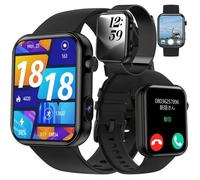 Montre Connectée Sport XTRADITECH Caméra Vidéo Appel Bluetooth Dictaphone Stock Musique Compatible Casque TWS IPS 1,91 Carrée Noir