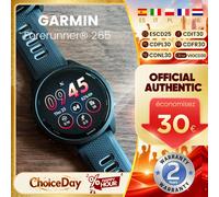 Montre connectée sportive Garmin Forerunner 265 avec GPS, écran AMOLED de 1,3 pouce Black