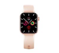 Montre connectée Square Or Rose Bigben, 1.8" Écran HD | Appels Bluetooth | 70+ Modes Sport | Suivi Santé 24/7 | Étanche IP67 | Autonomie 7 Jours | Compatible Android & iOS