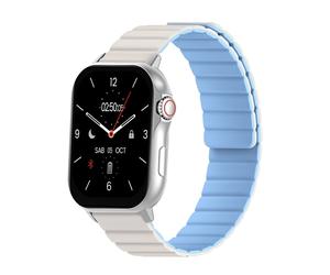 Montre Connectée Suivi Santé Complet Autonomie 8j Étanche IP68 Argent