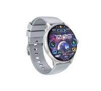 Montre Connectée Suivi Santé et Sport avec Ecran AMOLED Etanche IP68 XO Argent