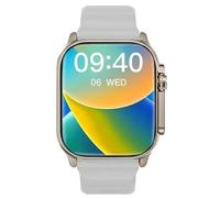 Montre Connectée T800 Ultra Pour Hommes, Série 49Mm, Écran Amoled 8, Boussole Nfc, Étanche, Iwo Ultra 9, Vente En Gros.Silver.