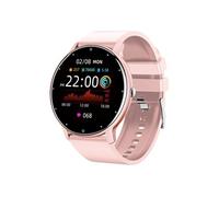 Montre connectée Tactile Écran rond HD North Edge Bracelet en silicone rose Rose