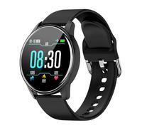 Montre Connectée Tactile Écran Rond Hd North Edge Bracelet En Silicone Noir