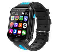 Montre Connectée Téléphone 4G avec Carte SIM GPS et Suivi en Temps Réel Argent / Bleu YONIS