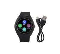 Montre connectée téléphone Android Appel GSM Sim Télécommande Caméra Podomètre Bluetooth Smart Watch (Noir)