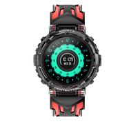 Montre Connectée Véga Étanche pour Enfant avec Appels et Capteur Cardiaque Noir / Rouge
