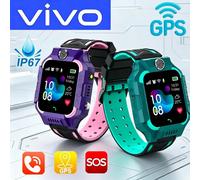 Montre connectée VIVO 4G pour enfants, localisation GPS, carte SIM SOS, étanche IP67, caméra, appel, montre connectée mobile pour iPhone Android Red