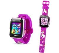 VTech - KidiZoom SmartWatch DX2 Fuchsia Licorne, Montre Digitale Enfant, Photo, Selfie, Vidéo, Écran Tactile Vertical, Jouet High-Tech, Cadeau Enfant et Ado de 5 Ans à 13 Ans - Contenu en Français