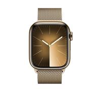 Montre connectée Watch 9 Acier 45mm Cellular Or/Bracelet Milanais