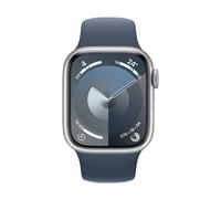 Montre connectée Watch 9 Alu 45mm Argent/Bracelet Sport Bleu M/L