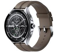 Xiaomi Montre connectée Watch 2 Pro 46 mm Écran AMOLED 1,43" Argent Bracelet cuir marron