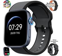 Montre Connectée XtraDiTech Appel AMOLED 1,99 Couronne Numérique 5e Génération PPG Moniteur Fréquence Cardiaque 3ATM Autonomie 12J