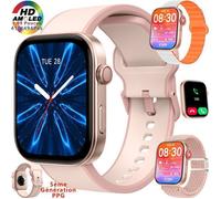 Montre Connectée XtraDiTech Appel AMOLED 1,99 Couronne Numérique 5e Génération PPG Moniteur Fréquence Cardiaque 3ATM Autonomie 12J