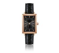 Montre croco femme Isabella Ford Odette Noir 14x12 mm