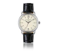 Montre cuir crocodile Philipp Blanc Geneva Blanc 40 mm