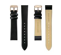 Montre cuir femme Amelia Parker Gold Plaza Black Doré 28 mm
