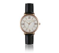Montre cuir femme Amelia Parker Petite Classique Black DorÃ© 32 mm