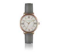 Montre cuir femme Amelia Parker Petite Classique Grey DorÃ© 32 mm