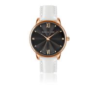 Montre cuir femme Isabella Ford Coco Blanc 38 mm