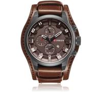 Montre - CURREN - Homme - Quartz - Cuir - Analogique - Marron