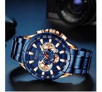 Montre - CURREN - M8363 - Quartz - Acier Inoxydable - Étanche 30M - Bleu