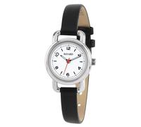 Montre dame argentée bracelet noir très fine Bayard Couleur : Noir