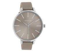 Montre dame Oozoo C10712 bracelet cuir taupe 48mm de diamètre