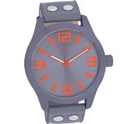 Montre dame Oozoo Timepieces analogique bracelet cuir gris foncé gris bleu D2UOC00900