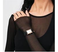Montre - DANIEL WELLINGTON - DW00100698 - Cuir Noir - Boîtier Rectangulaire - Style Chic