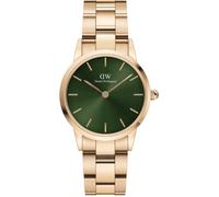 Montre - DANIEL WELLINGTON - Iconic Link - Acier inoxydable plaqué or rose - Cadran vert - 28 mm