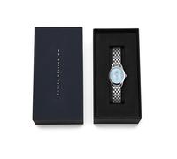 Daniel Wellington DW Montre 22x25.5mm Ophelia Mini Ice Blue Silver